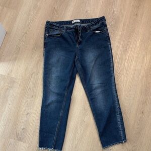 Free People Dark Blue Ankle Jeans